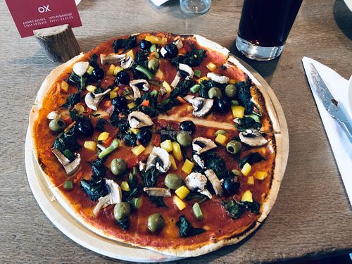 Vegan „flammkuchen“  at Ox in Heitersheim