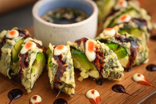 Avocado Tempura Maki at Masu Maki & Sushi Bar in Bangkok