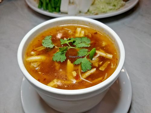 hot and spicy sichuan soup at Mother Earth 大地之素 in West Singapore