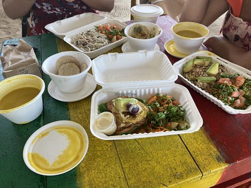 The soup is included in the main meals  at New Start in San Andres