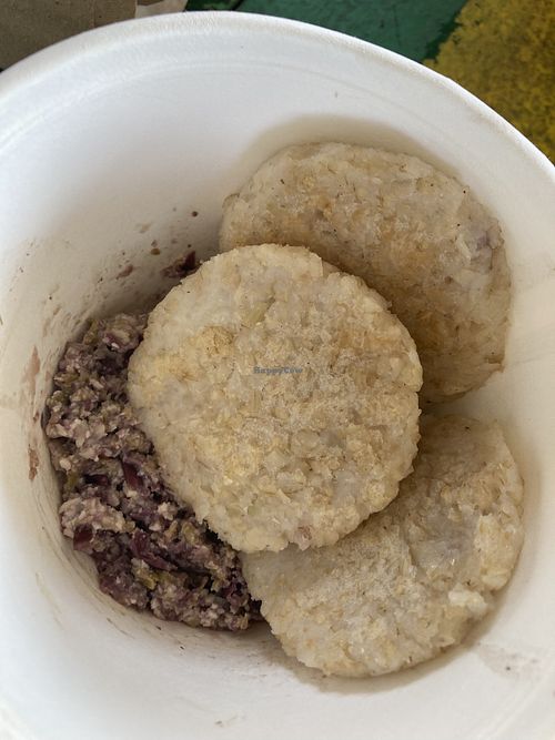 Arepas de arroz   at New Start in San Andres