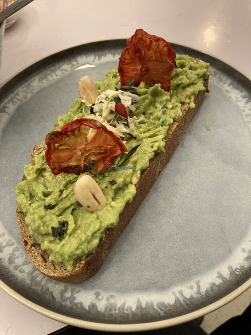 Avocado toast   at Imagine Café in Paris