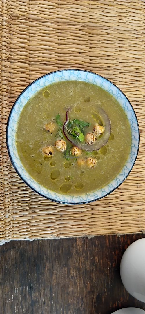 Leek soup at Imagine Café in Paris