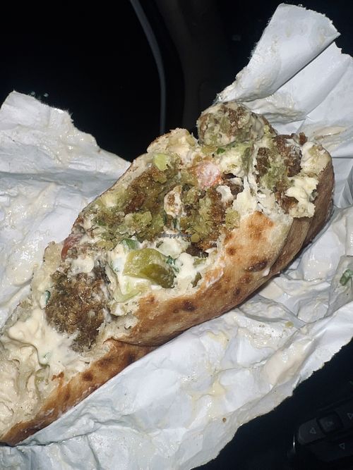 Falafel in a pita  at SemSem Mediterranean in Chicago Ridge
