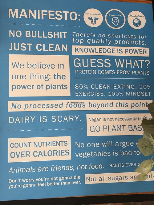 Their poster says it all! at Mora Mora - Polanco in Mexico City