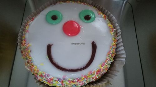 Vegan cake at Lee's Family Bakery in South Shields