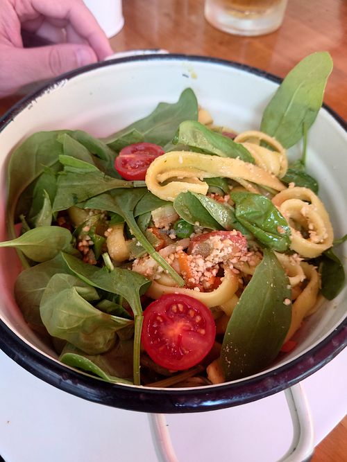 Vegan pasta - linguine at Konoba Andreja in Krk