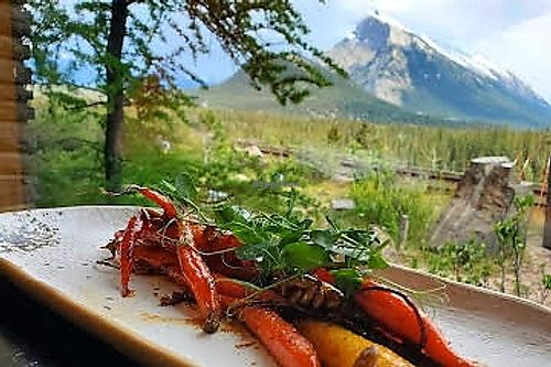 Maple smoked carrots  at The Juniper Bistro in Banff