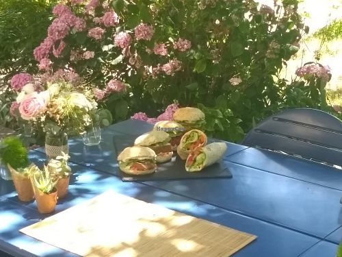 Vegan burgers at Des graines et du carton in Toulouse