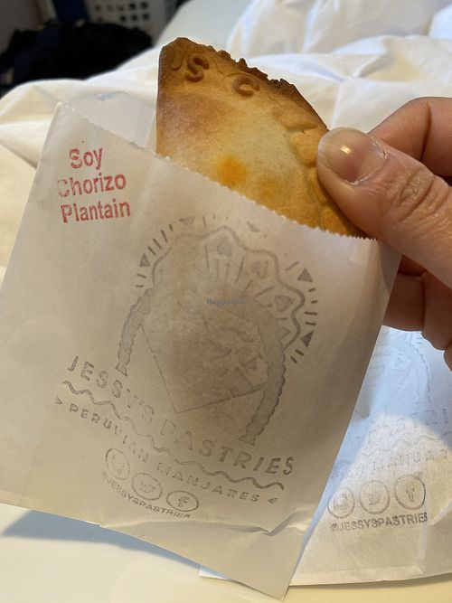 Sc stamped on the sleeve AND on the empanadas  at Jessy's Pastries in Westbury