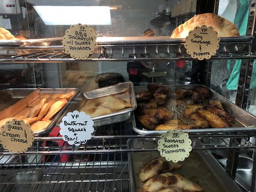 Vegan empanadas! at Jessy's Pastries in Westbury