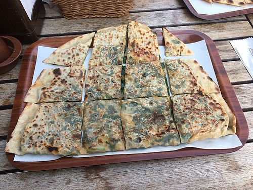 Spinach/leek/spring onion Gözleme   at Bütme Evi in Istanbul