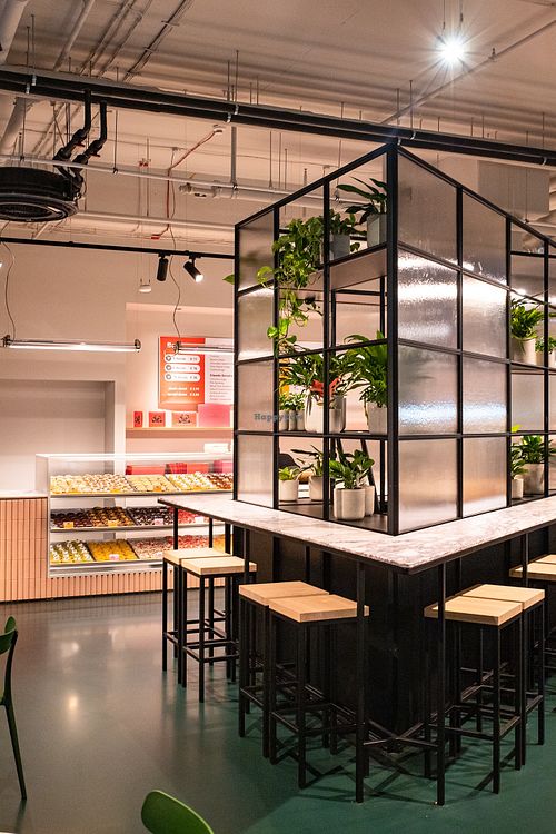 seating at Brammibal's Donuts - Potsdamer Platz in Berlin