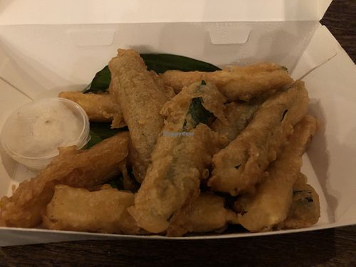 Zucchini fries at Plant Cartel in Canggu