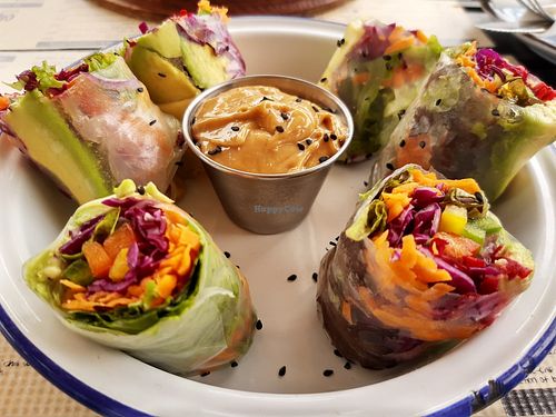Rainbow rolls at Oh My Soul Cafe in Durban