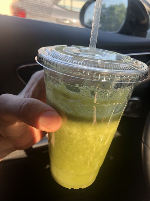 Green juice   at Detoxx Bar in Queens