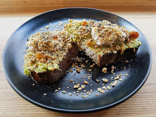 Avocado toast at Grounded in Paris