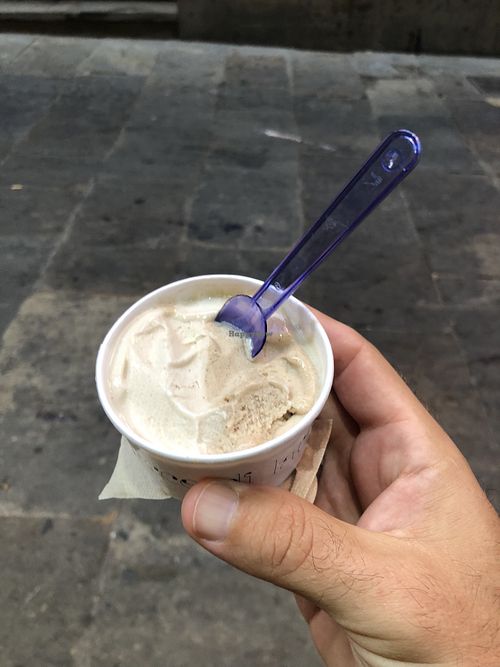 I forgot to photograph before I was halfway finished 😂 at Bellamia Gelateria Italiana in Barcelona