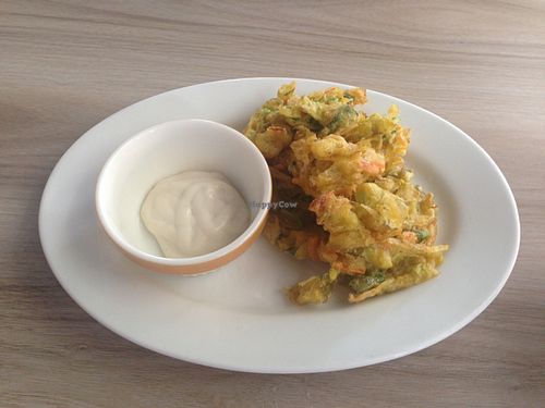 Cucur (deep fried vegetable) at Roots Organic & Wholesome Cafe in Sungai Buloh