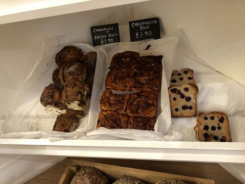 Chelsea buns and French toast slice at Alex Gooch in Cardiff