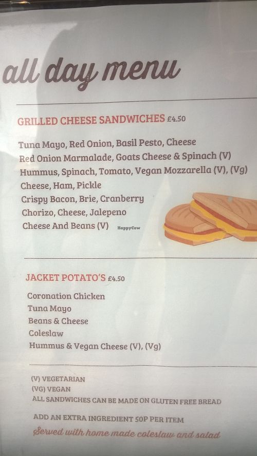 Menu at The Brownie Bar - Heaton in Newcastle Upon Tyne