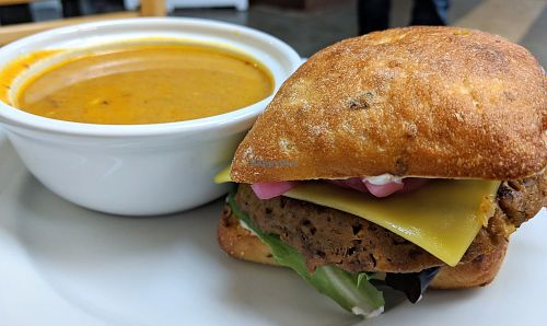 Veggie Cheezeburger at Broadfork Cafe - Uptown in Seattle