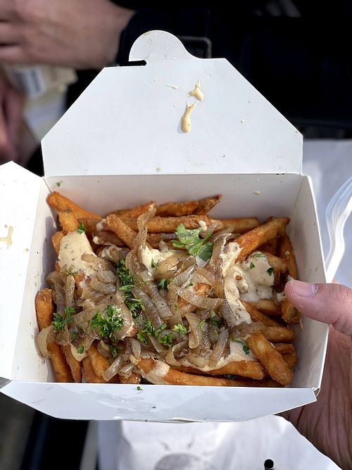 Animal-style fries at Stand-Up Burgers in Berkeley