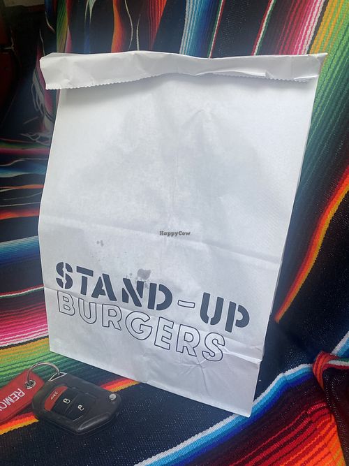 Take Away Order  at Stand-Up Burgers in Berkeley