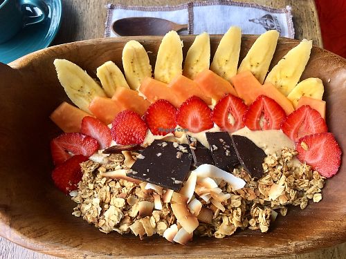 Ghandi bowl - super tasty though not much peanut butter at Green Guru in Canggu