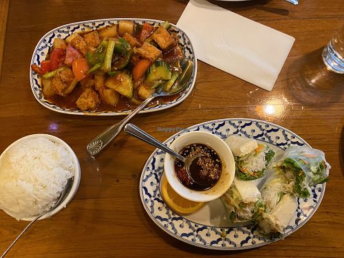 Aerial View (Good Portions w/Left Overs for Take Away)  at Thai Ginger in Seattle
