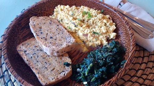 Scrambled tofu at The Art Club - Koh Samui Hospital in Koh Samui