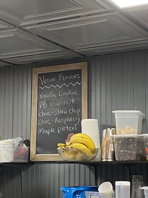 Vegan flavors (they sometimes change but always so good) at The International Delight Cafe in Bellmore