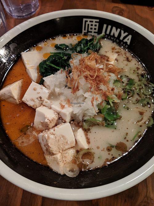 Creamy vegan ramen at JINYA Ramen Bar in Toronto
