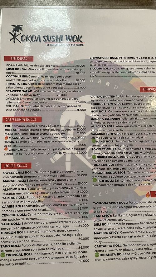   at Kokoa Sushi Wok in Cartagena