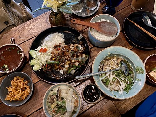 Vegan christmas set at Ssong Thai in Seoul