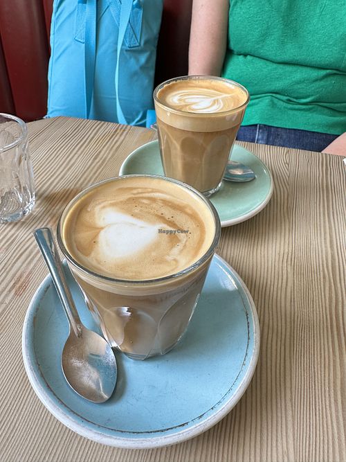  oat lattes  at Spitfire Espresso in Glasgow