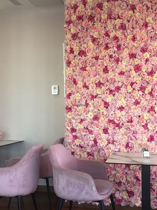 The interior  at Creme Cafe in Lanzarote