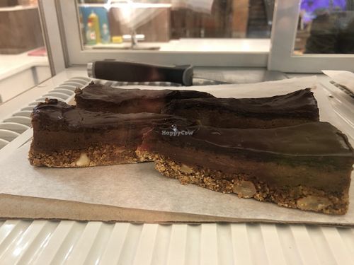 Different type of chocolate cake at Thai Khrim in Cardiff