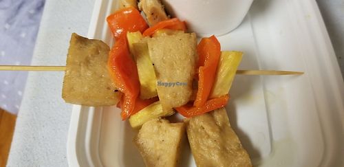 Seitan skewer at Ye's Asian Vegan Kitchen in Hilliard