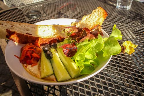 hummus bowl at Konvikt in Olomouc