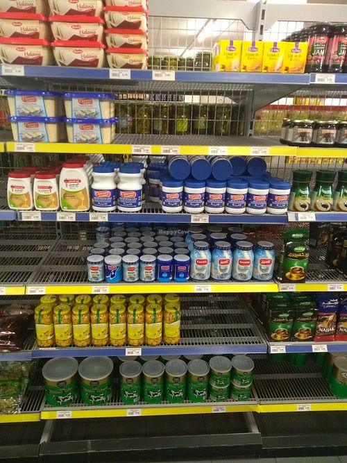 Lots of tahini ;) at Tanger Market in Amsterdam