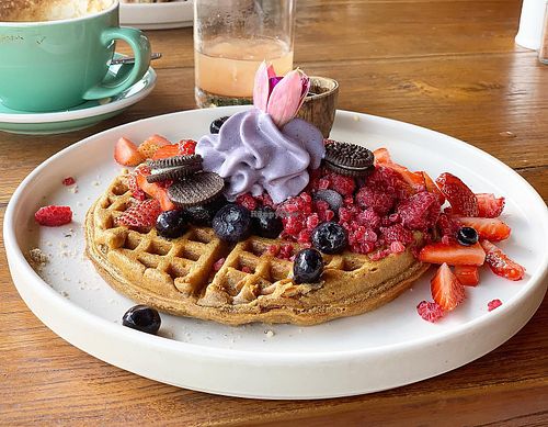 Waffle at Shelter Cafe in Seminyak