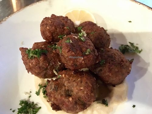 Mushroom falafel.  at Our Harvest in Fenwick Island