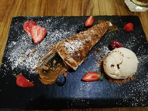 New York (biscoff) cheesecake at Veggie Republic in Liverpool