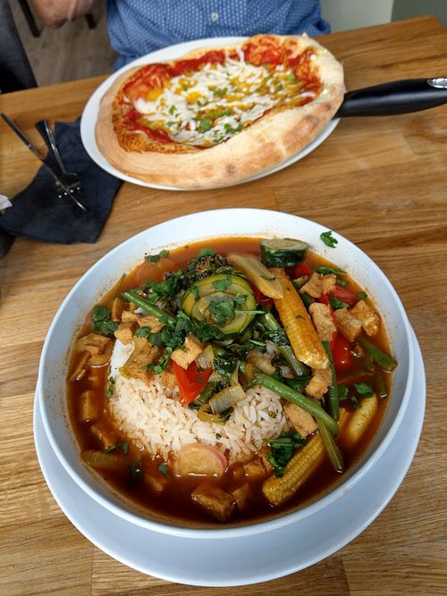 Curry at Veggie Republic in Liverpool