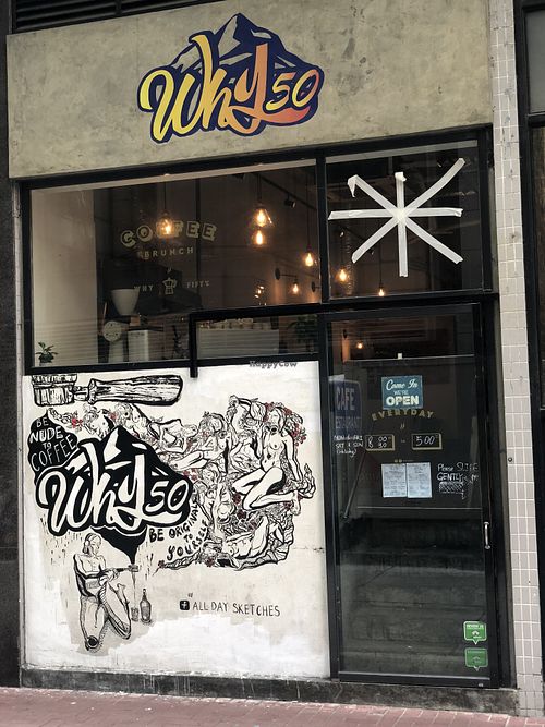 Why50 seen from the street.  at Why 50 in Hong Kong Island