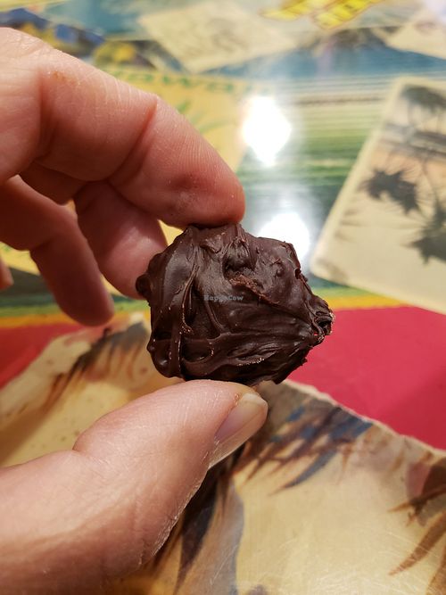 Chocolate truffle at Tiki Loco in Dallas