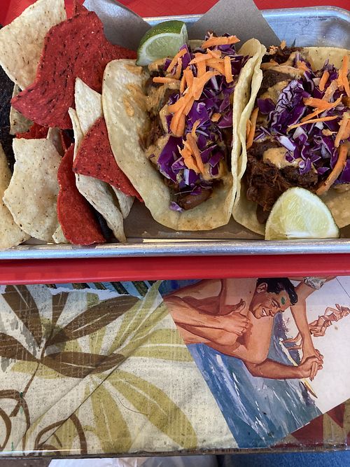 Pork tacos at Tiki Loco in Dallas