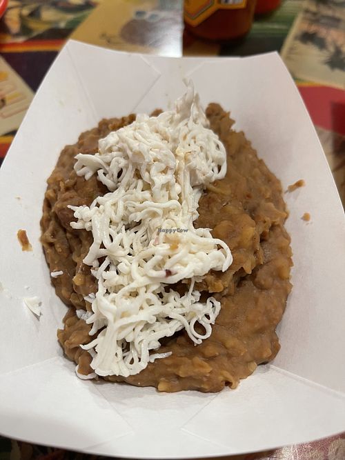 Refried beans   at Tiki Loco in Dallas