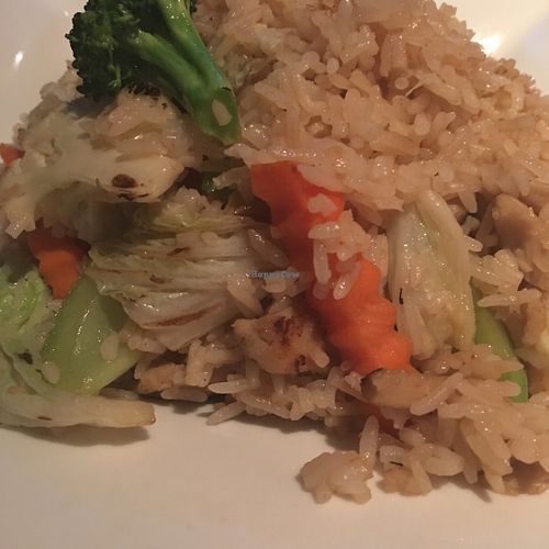 Riz frit aux légumes variés avec extra "poulet" at ChuChai in Montreal
